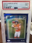 Bo Nix Rookie RC #209 2024 Panini Donruss Optic Blue Hyper PSA 9 Broncos