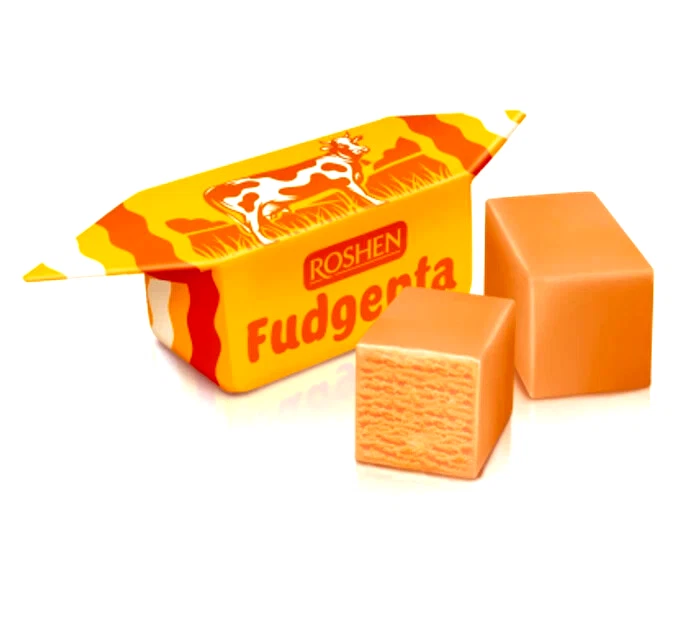 Ukrainian Sweets "Fudgenta" Milk "Iris" Type Candy Molasses Roshen 200g