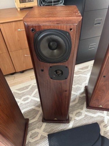Castle Severn Mk2 Retro Floor Standing Speakers, British Made, Bi-Wire. Set Of 4 - Picture 3 of 7