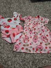 Strawberry Shortcake Girls Bathing Suit And Dress Size 2T