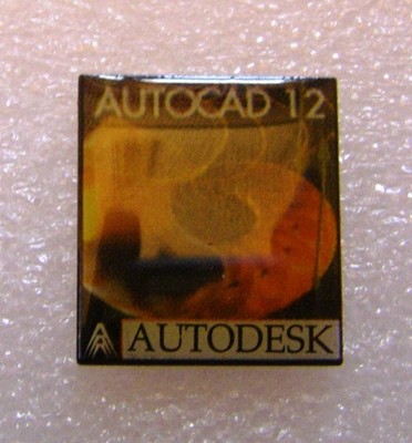 Anstecknadeln AUTODESK AUTOCAD 12 CAD SOFTWARE Vintage Pin Badge