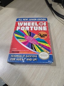 Wheel of Fortune Junior Edition (Nintendo NES, 1989) Box And Game No Manual 