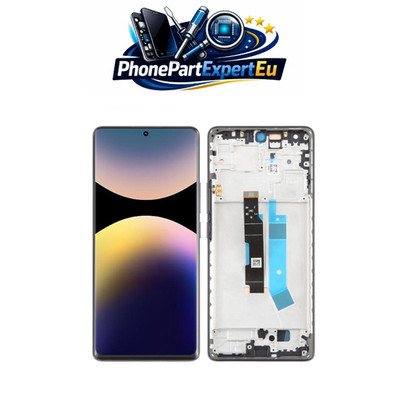 Original AMOLED LCD Display für Xiaomi Redmi Note 14 Pro 4G Schwarz