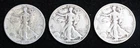 1936-P D & S  Walking Liberty Silver 90% Half Dollars Year Set all 3 Mints