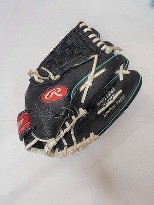 Rawlings The Gold Glove Co. WFP115MT Leather Palm Black w/Teal Trim 11 1/2 INCH