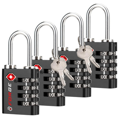 Dual-Opening: Key or Combination Access Lock TSA Approved Locks for Luggage