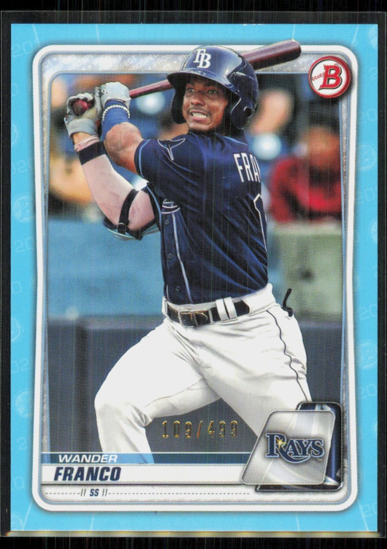 2020 Bowman Prospects Sky Blue Wander Franco /499 #BP-1