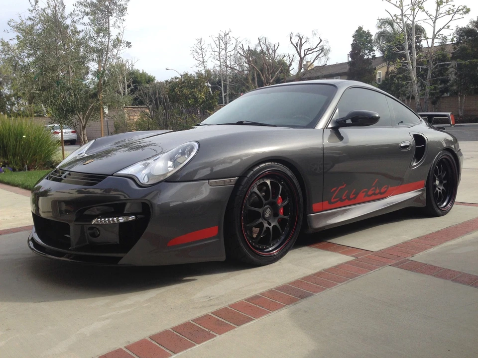 Parachoques delantero estilo Porsche 911 996 Turbo 997 GTS EVO para 996 MK2 2002-05 Foto 4 de 4