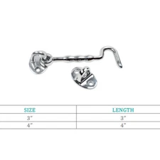 Marine Stainless Steel T316 Door Hook Lock Cabinet Cabin Door Hook Latch 	