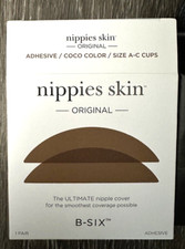 Nippies Skin B Six Coco Size A-C Cups Medical Grade Silicone Adhesive 1 Pair