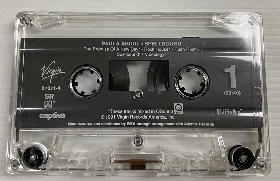 Paula Abdul Spellbound Music Cassette Tape 91611-4 Virgin Records 1991 Original - Image 4 of 4