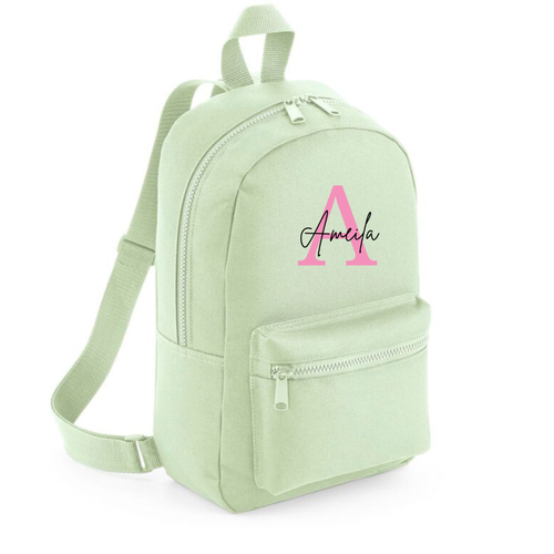 Personalised Girls Backpack Bag Mini School PE Club Nursery Any Name Rucksack - 第 6/22 張圖片