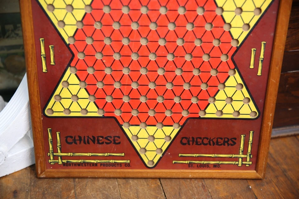 Vintage San Loo Chinese Checkers Board Marble Game Northwestern Products toy - Image 4 of 4