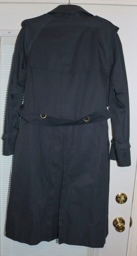 Vintage BURBERRY Trench Coat Mens Blue Raincoat Burberrys Vintage BURBERRY Trench Coat Mens Blue Raincoat Burberrys