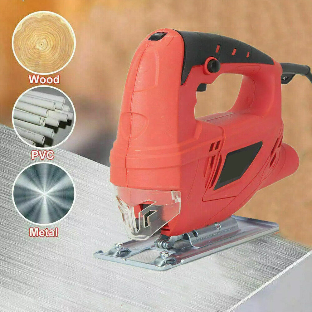 110V Heavy Duty Jig Saw Corded Electric Jigsaw 6 Variable Speeds