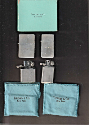 ☆TIFFANY&amp;Co.・zippo Zippo Lighter Sterling Silver 925 Tiffany & Co. Cloth Pattern 60's