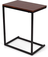 Sofa Side Table C Shaped Table, Vintage Couch Table Sofa Side Table for Coffee S