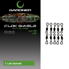 Gardner Tackle Covert C Lok Swivels - Carp Bream Tench Barbel Coarse Fishing