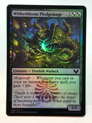 MTG Witherbloom Pledgemage Strixhaven: School of Mages 249/275 Foil Common | eBay MTG Witherbloom Pledgemage Strixhaven: School of Mages 249/275 Foil Common | eBay
