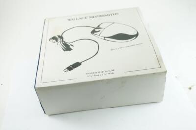 VTG Wallace Silversmith Silver Plated 2-Button PS/2 Mouse Engraved ''DEM''