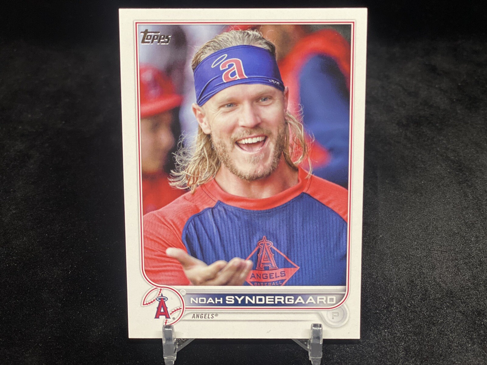 NOAH SYNDERGAARD 2022 TOPPS UPDATE #128 IMAGE VARIATION SP / LOS ANGELES ANGELS