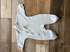 Vintage POOH CLASSIC One PC Sleeper Infant 3Mon. 0-12lbs Light Blue Looks New