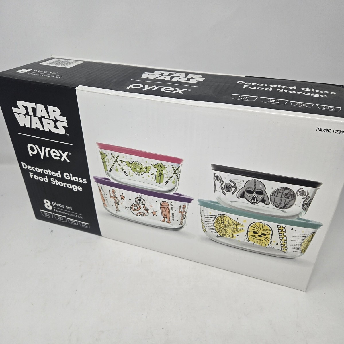 Pyrex Star Wars Set Pyrex Star Wars Decorated Piece Set Glass Food