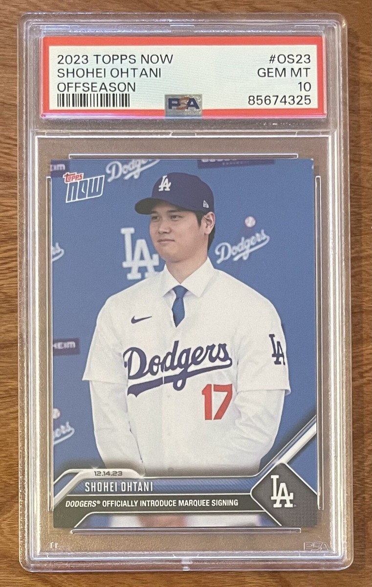 2023 Topps Now Shohei Ohtani Offseason OS-23 PSA 10 GEM MINT LA