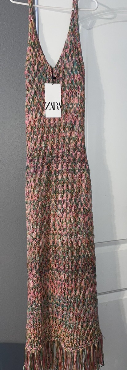 ZARA Knit Flapper Dress Crochet, Fringe NWT Small | eBay ZARA Knit Flapper Dress Crochet, Fringe NWT Small | eBay