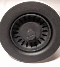 Elkay Polymer drain Fitting removable Basket Strainer  Stopper Black