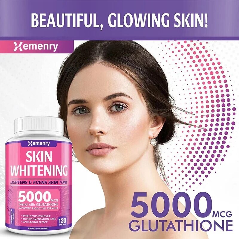 xemenry glutathione Xemenry Capsules Blanchissantes à Plantes pour Aider à Éclaircir la Peau,  Glutat