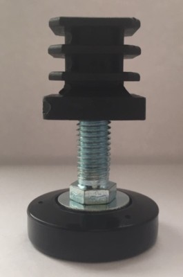 4 x Stellfüße für 25mm x 25mm Kastenprofil - M10 x 35mm Versteller