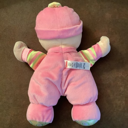 Fisher Price Baby’s 1st First Doll Rattle Plush 10” Pink Soft Stuffed Toy 2008 - Picture 2 of 8