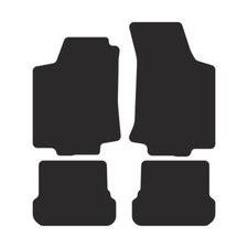 VW09-1 Satz Autoteppiche Velour Premium Matt Schwarz für Volkswagen Golf III 199