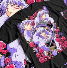 T-shirt Inuyasha Sesshomaru Red Moon Inu Yasha Kawaii anime maglietta tutte le taglie
