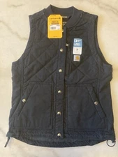 Carhartt Women’s Rugged Flex Relaxed Fit Canvas Insulated Rib Collar Vest XS