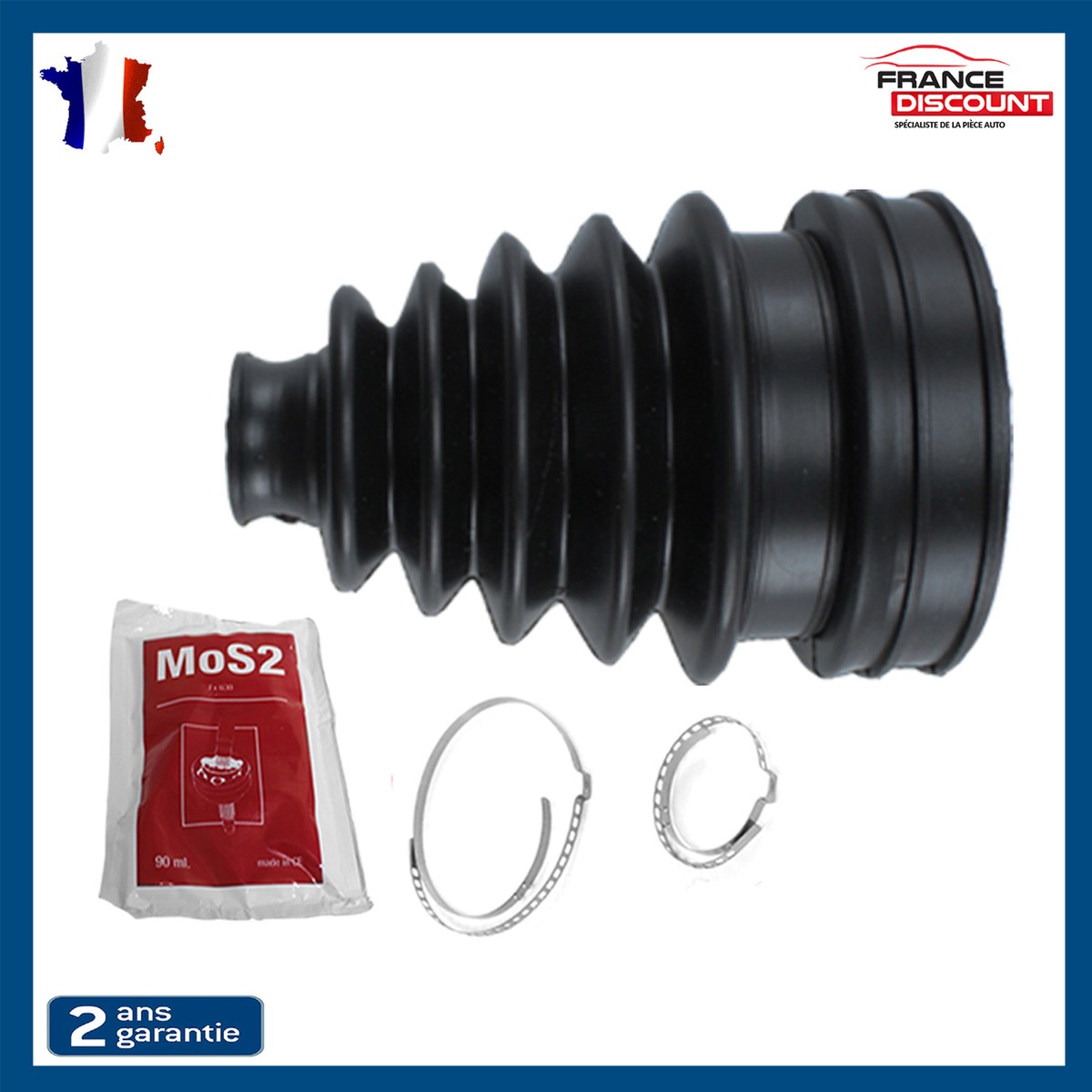 Soufflet Cardan Avec Graisse Lot De 10 Soufflets De Cardan Universels Pour  Voiture - Inclut Colliers Et Graisse, Réf. JBM 68814-A Kit Soufflet  Transmission