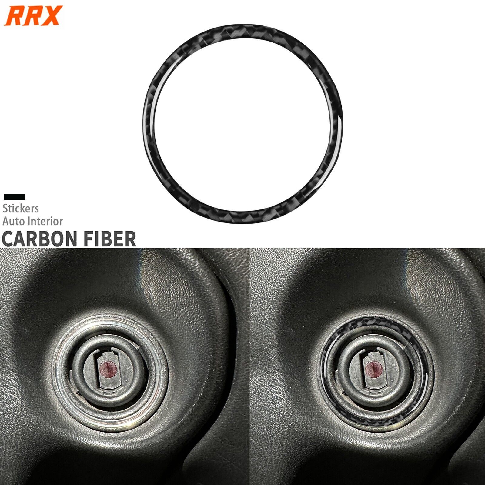 Real Carbon Fiber Ignition Switch Cover Trim For Benz G-Class W463 G55 G63 04-12