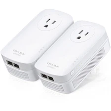 TP-Link AV2000 2-Port Gigabit Passthrough Powerline Starter Kit