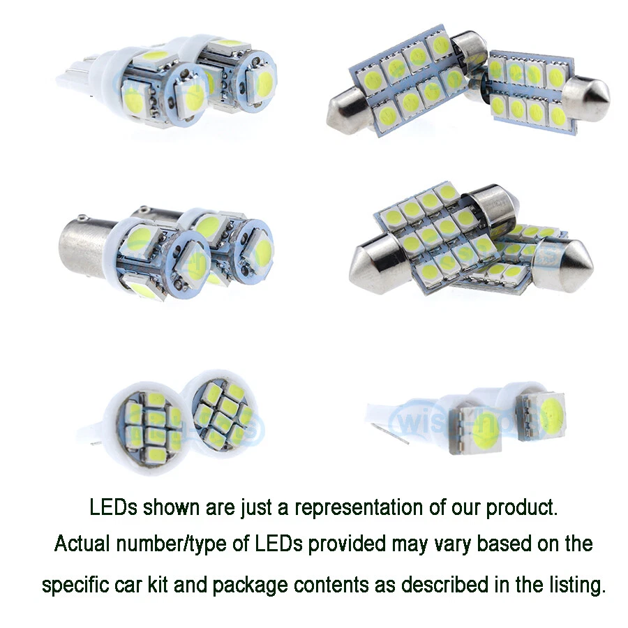 16Pcs White Interior LED Light Package For 2013 - 2017 Lexus ES350 ES300h + TOOL - Image 2 of 4