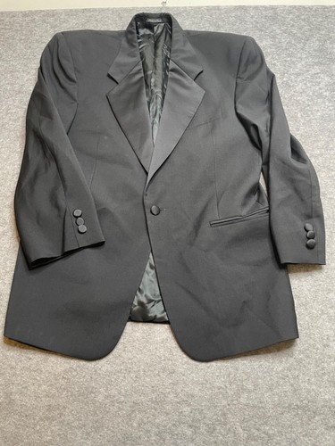 Principe By Marzotto Men's Black Wool Tuxedo Blazer Size 38