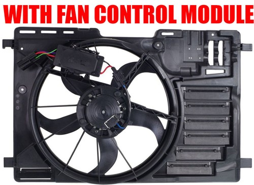 Radiator Condenser Fan Assembly For 14-18 Ford Transit Connect 1.6L 2.5L - Picture 2 of 7