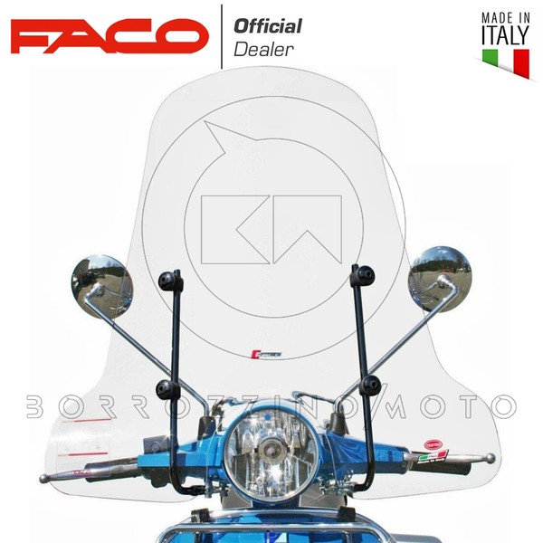 Windschutzscheibe Bildschirm Komplett Erweiterung Faco Piaggio Vespa Px 125 150-image