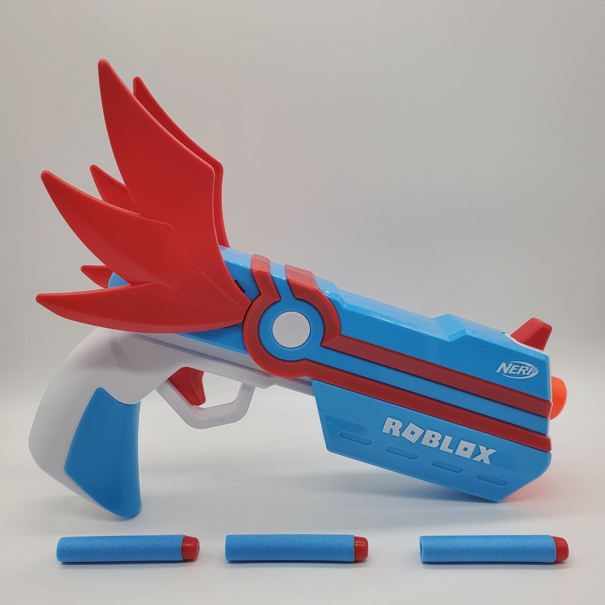 Nerf Roblox MM2 Dartbringer Red White & Blue Blaster Toy w/ Manual & 3  Darts