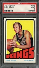 1972 TOPPS 116 DON KOJIS PSA MINT 9 