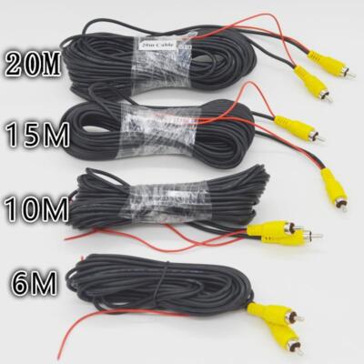 Car Video RCA Extension AV Cable for Rear View Backup Camera & Detection Wire