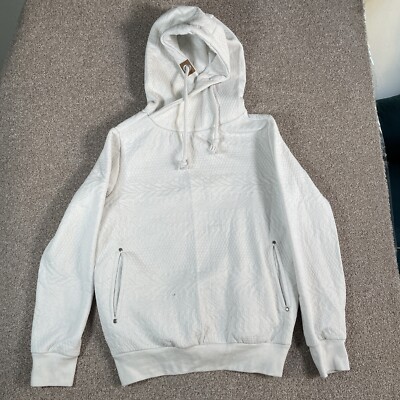 Hoodie sweatshirt with hood size 38 by Janina white drawstring