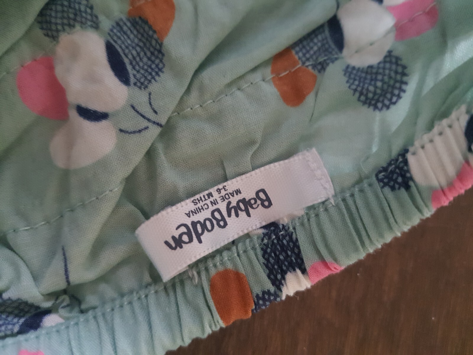 Baby Boden Girl’s Balloon's Dress Pink Blue 3 6 Months spring match bloomers image 4
