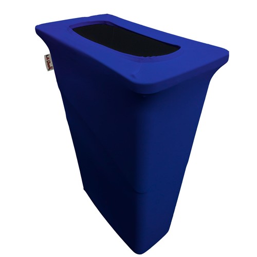 LA Linen Stretch Spandex Trash Can cover for Slim Jim 23-Gallon. Made in USA - Picture 20 of 23