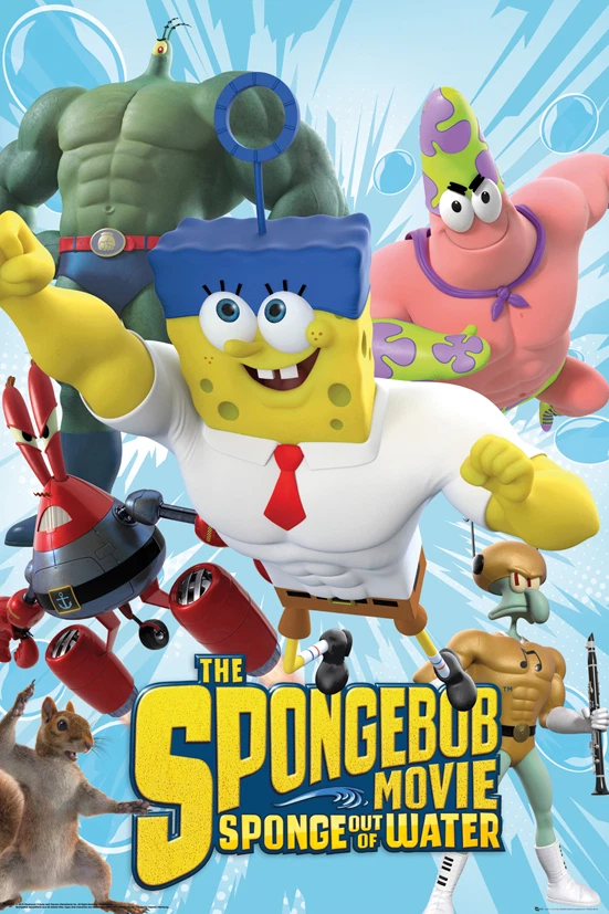Poster SPONGEBOB MOVIE - Sponge Out Of Water - Characters ca60x90cm NEU 58464 - Bild 1 von 1